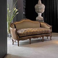 Louis XV style sofa ART. 1840fabricbeech3-seater