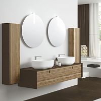 Double washbasin cabinet FRAME 4wall-hungwoodencontemporary