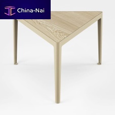 Contemporary table AZALoakmetaltriangular