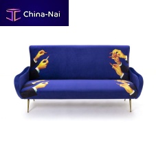 Contemporary sofa fabricmulti-colormetal base