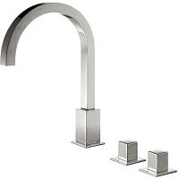 Double-handle washbasin mixer tap CUADRO EXCLUSIVE: 00810503ACcountertopchromed metalbathroom