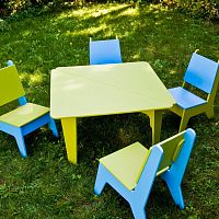 Contemporary table BB02 high-density polyethylene (HDPE)squarechild's