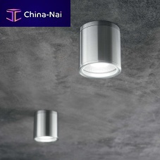 Contemporary ceiling light GUNroundglassaluminum
