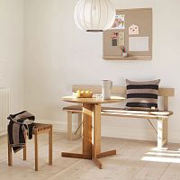 Contemporary dining table Trefoil oakoiled woodwhite oak
