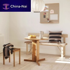 Contemporary dining table Trefoil oakoiled woodwhite oak