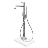 Bathtub mixer tap Alpi A4floor-mountedstainless steelbathroom