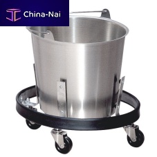 Trolley-mounted surgical basin stand 48711, 48712, 48714stainless steel