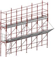 Fixed scaffolding facademodular