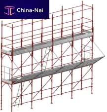 Fixed scaffolding facademodular