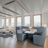 Contemporary table CLUBoakwood veneermelamine