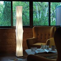 Contemporary light column LOOPfabricLEDindoor