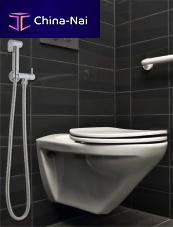Toilet hand shower 54515roundstainless steelchrome-plated brass
