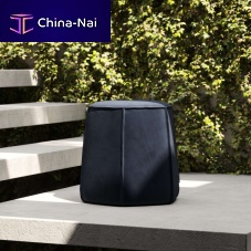 Contemporary pouf ANGLESvelvetroundoutdoor