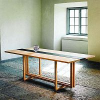 Contemporary table KOSMOS ashoaklimestone