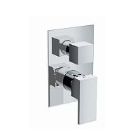 Shower mixer tap PE730333Qbuilt-inchromed metalbathroom
