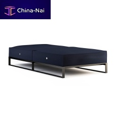 Garden daybed MOOREcontemporarySunbrella®stainless steel base