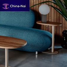 Contemporary side table Toverioakwalnutlacquered wood