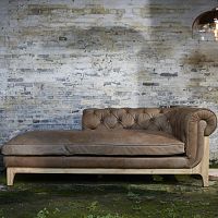 Contemporary bench COCOON CHESTERFIELDoakleather
