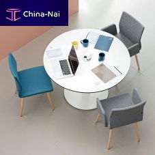 Contemporary high bar table TABULAlaminatealuminum baseround