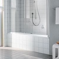 Fixed bath screen foldingslidingright hand