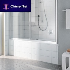 Fixed bath screen foldingslidingright hand