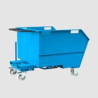 Steel tilt truck for wastewheeledhigh-capacity