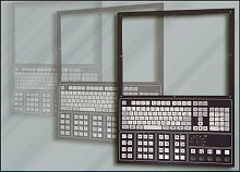 Machined front panel polystyreneembossed