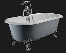 Oval bathtub BRIGHTONwith legscast ironwhite