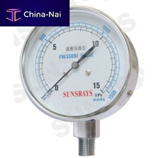 Dial pressure gauge threaded