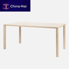 Contemporary dining table LOGwood veneernatural oakrectangular