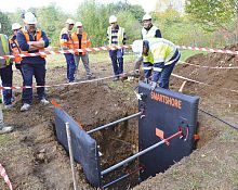 Lightweight trench shoring system SMARTSHOREboxinflatable