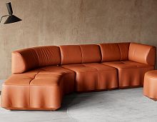 Modular sofa DS-808 Ondacontemporaryleatherbrown