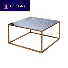 Contemporary coffee table SUTIL ANCIENTmetalmetal basesquare