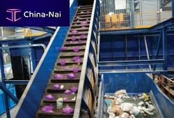 Organic waste treatment plant mixed