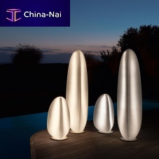 Floor-standing lamp MAL stainless steelpolyethylenecontemporary