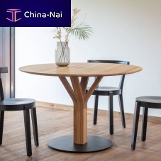 Contemporary dining table Bloom 280oakbeechoak base