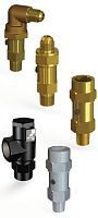Refrigeration system pressure relief valve 52xx, 56xx, 53xx series plug