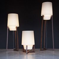Table lamp Lampada 531floor-standingAmerican walnutcontemporary