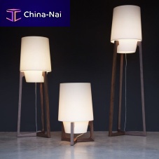 Table lamp Lampada 531floor-standingAmerican walnutcontemporary