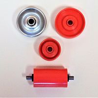 Handling wheel type roller steelplasticfor conveyor