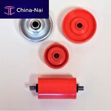Handling wheel type roller steelplasticfor conveyor