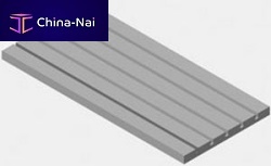 T clamping plate grooved