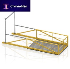 Unloading platform mobilefor construction siteheavy equipment