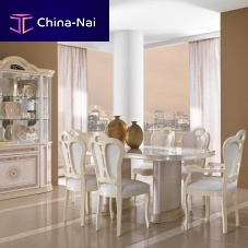 Classic dining table NEW PAMELA walnutlacquered woodmahogany