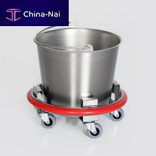 Trolley-mounted surgical basin stand MCM-54 seriesstainless steel