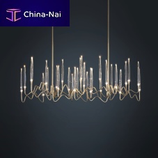 Contemporary chandelier IL PEZZO 3crystalbrassbronze