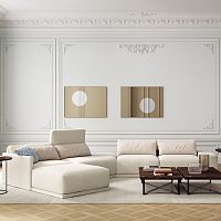 Modular sofa GRAND ANGLEcornercontemporaryfabric
