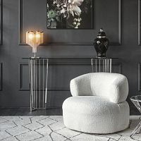 Contemporary table ABINGTONglassstainless steelsteel base