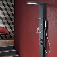 Thermostatic shower column LIGHT with hand showerwith integrated light