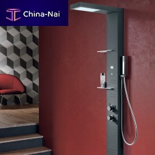 Thermostatic shower column LIGHT with hand showerwith integrated light